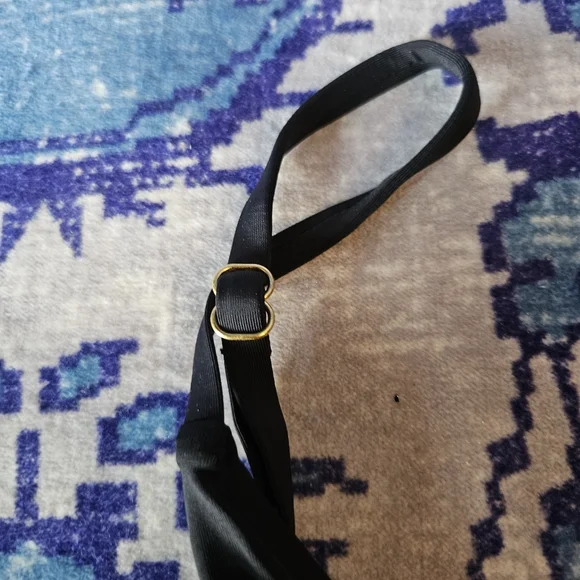 NWT Black 2 Piece Bikini Size L Sandy Beach Swimwear Vacation Travel Pool - Picture 6 of 10